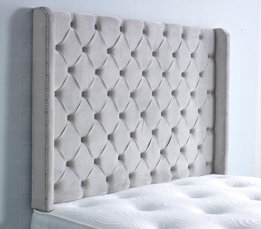 Sydney Wingback Luxury Upholstered Floor Standing Divan Headboard